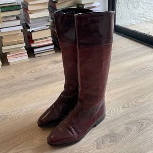 Charles David Leather Riding Boots Size 8.5